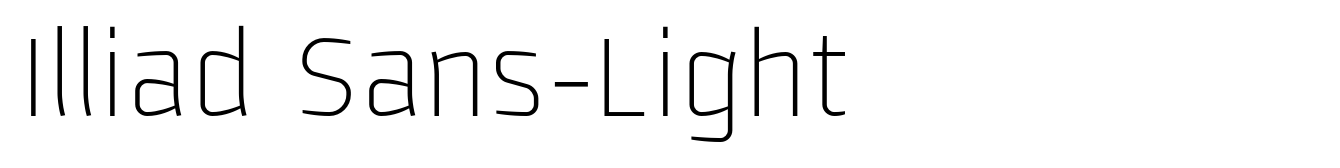 Illiad Sans-Light